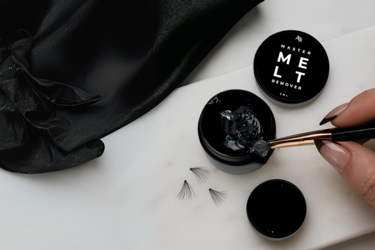 afe lash extension removal using MELT gel-cream remover to avoid damage and white residue