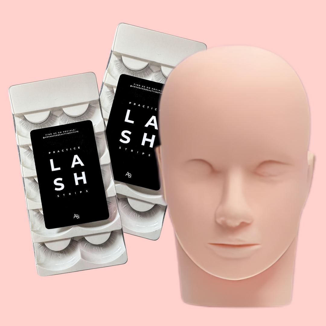 Lash Mannequin Head with Lash Strips