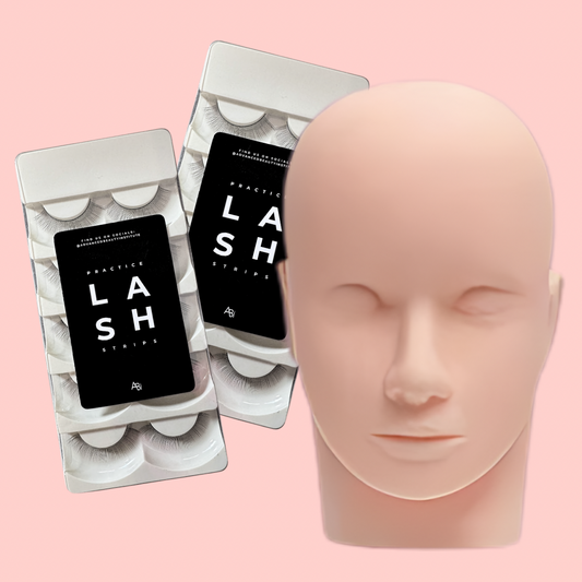 Lash Mannequin Head with Lash Strips