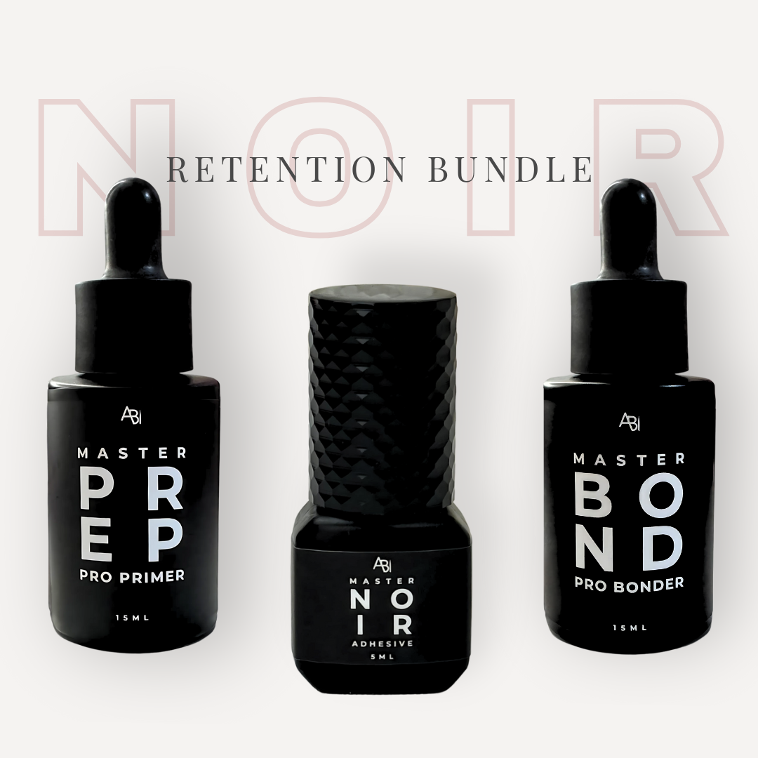 Lash Retention Bundle - Primer, Bonder & Noir (Black) Lash Glue