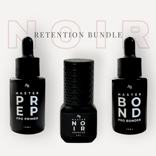 Lash Retention Bundle - Primer, Bonder & Noir (Black) Lash Glue