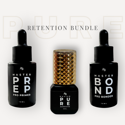 Lash Retention Bundle - Primer, Bonder & PURE (Cyano-Free) Lash Glue