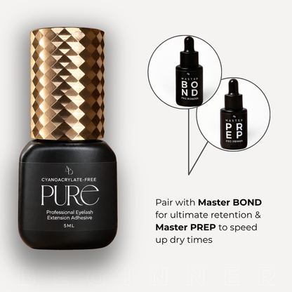Pure Eyelash Extension Glue - Cyano-Free & Low Allergen